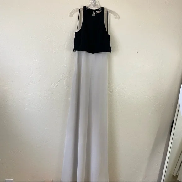 high neck formal maxi dress High Neck Maxi Dress White – House of Shey
